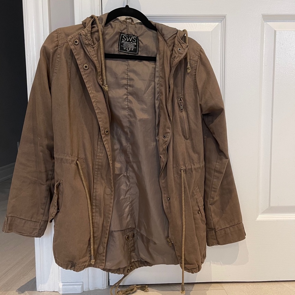 Army Green Fall Utility Jacket - Picture 6 of 10